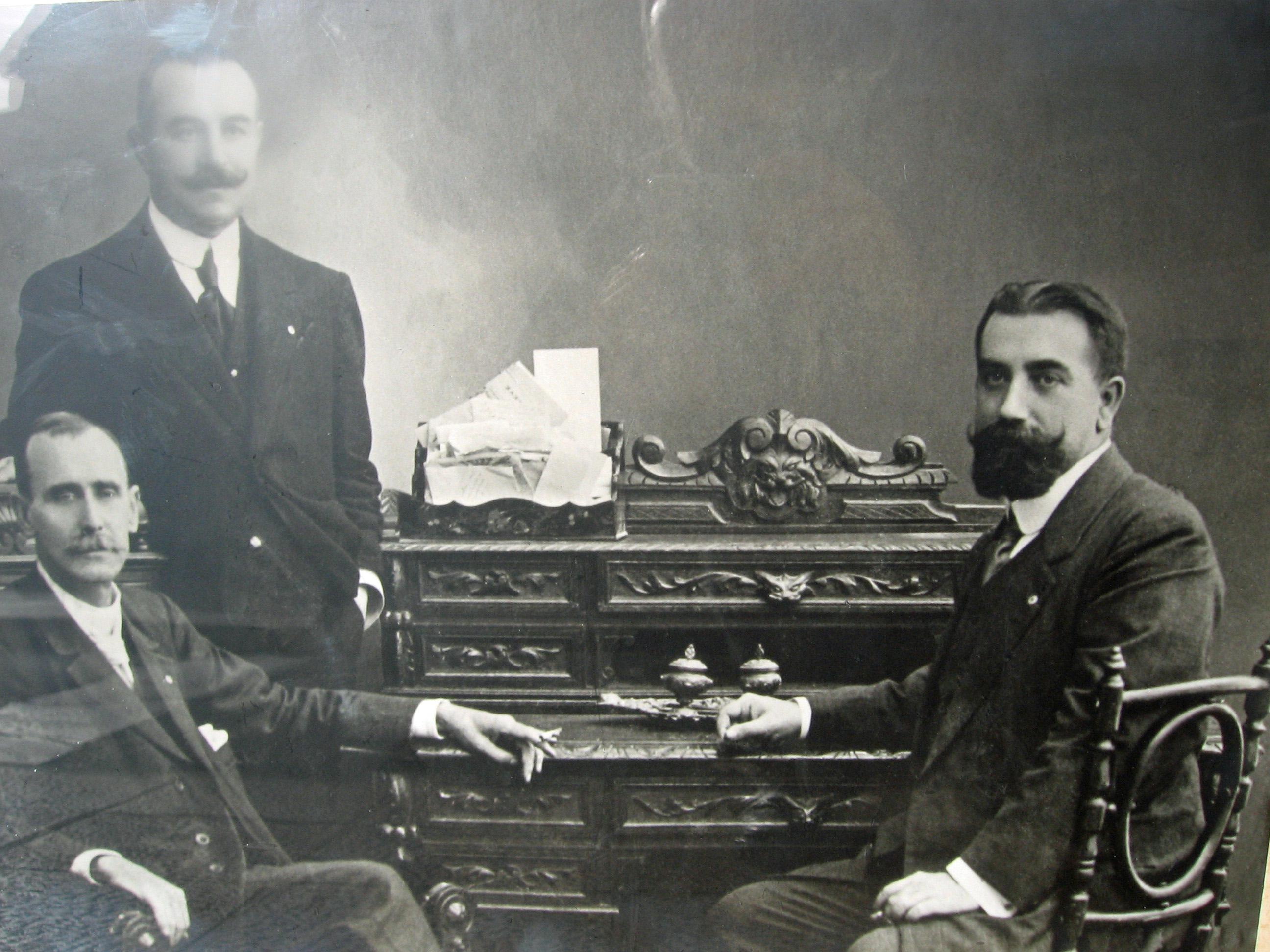 Agustín de Montagud, Rafael Beníntez y Emilio Gastón